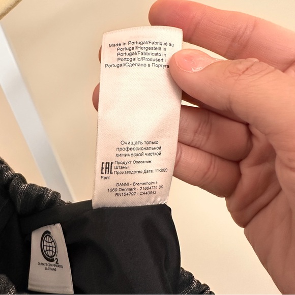 Ganni Women's elastic Striped Trousers - Picture 3 of 6